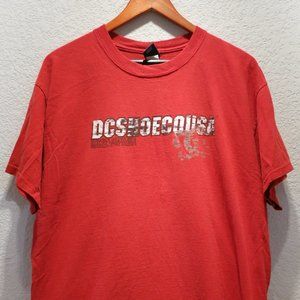 DC Vintage Skate T-Shirt, Large, Red